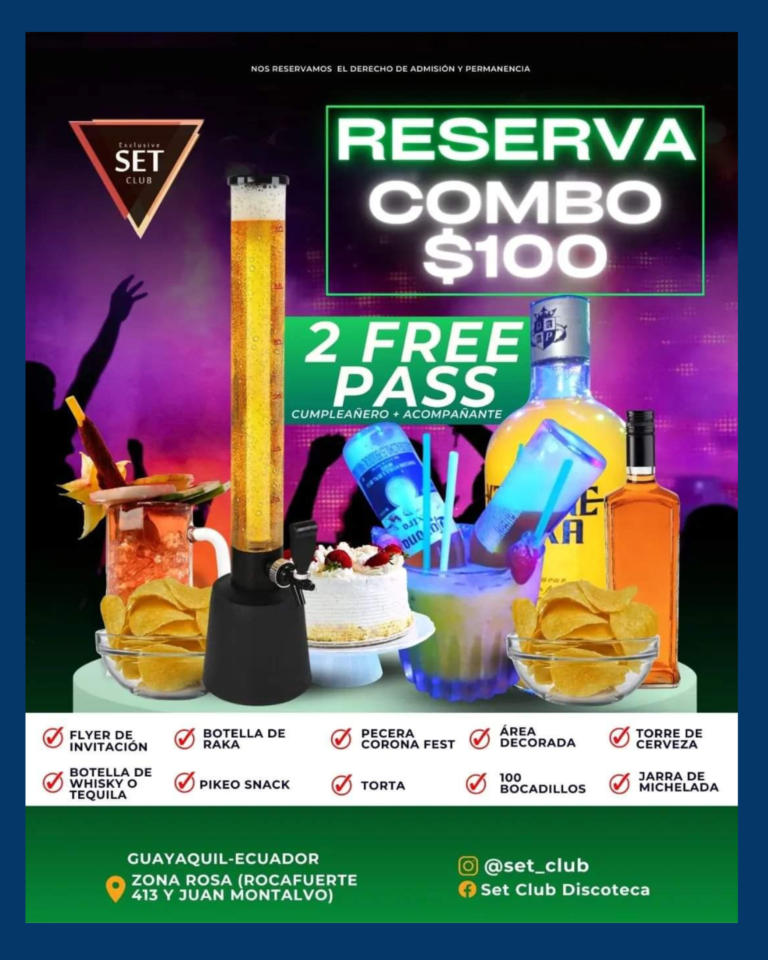Discoteca Set Club Guayaquil Zona Rosa Turística. La Mejor Disco del Puerto Principal. Diversión a otro Nivel. Centro de Diversión Nocturna. Club Nocturno Privado. Bar Restaurante